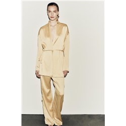 FINELY PLEATED PALAZZO TROUSERS