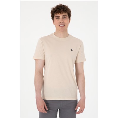 Erkek Regular Fit Bisiklet Yaka Taş Basic Tişört
