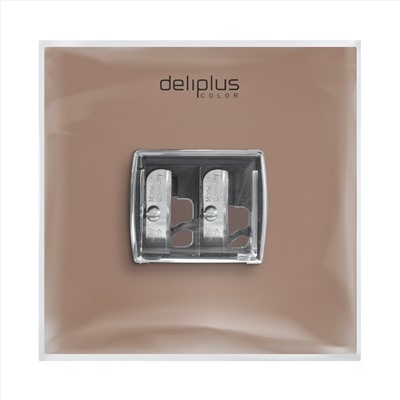Deliplus двойная точилка для тонких и толстых карандашей