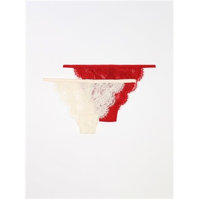PACK OF 2 LACE BRIEFS