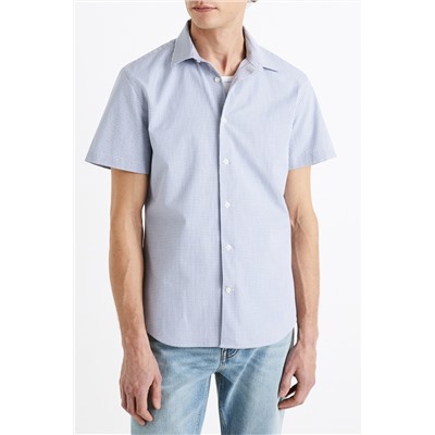 Camisa slim fit - Azul