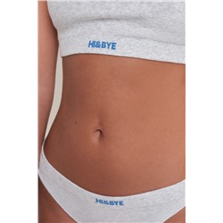 Top deportivo seamless canalé gris