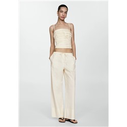 Top bandeau drapeado
