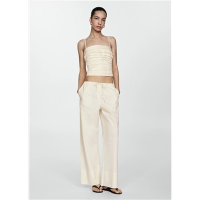 Top bandeau drapeado