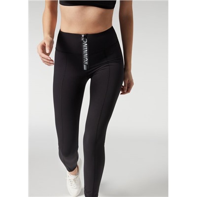 Active-Leggings mit Reißverschluss