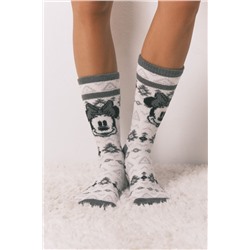 Calcetines largos pelo print cenefas Minnie