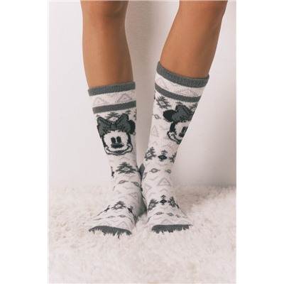 Calcetines largos pelo print cenefas Minnie