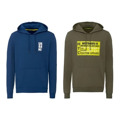 LIVERGY® Herren Sweatpullover, mit Kängurutasche