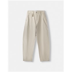 Skater-fit trousers with lobster clasp