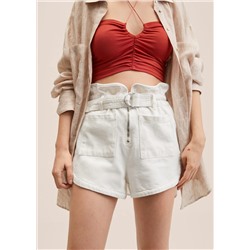 Short vaquero paperbag  -  Mujer | MANGO OUTLET Melilla