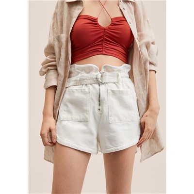 Short vaquero paperbag  -  Mujer | MANGO OUTLET Melilla