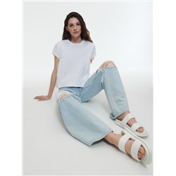 T-Shirt im Boxy-Stil aus Baumwolle