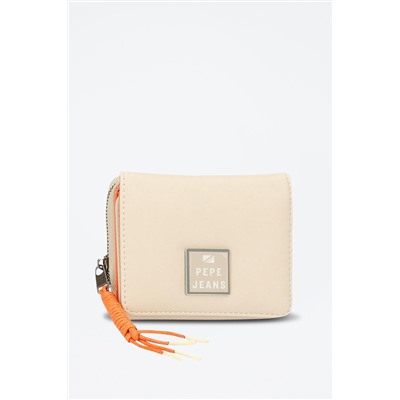 Monedero Bea Beige y naranja