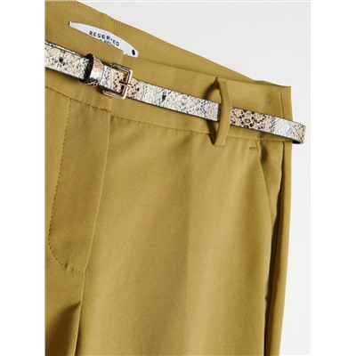 Zigarettenhose mit Gürtel