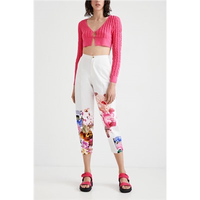Chaqueta punto cropped