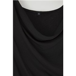 Siyah Degaje Yaka Örme Büyük Beden Bluz TBBSS25AF00034