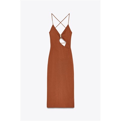 KNIT DRESS WITH CUT OUT DETAIL