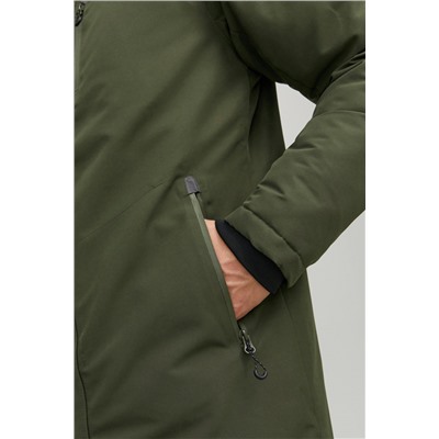 Parka con capucha Verde oscuro