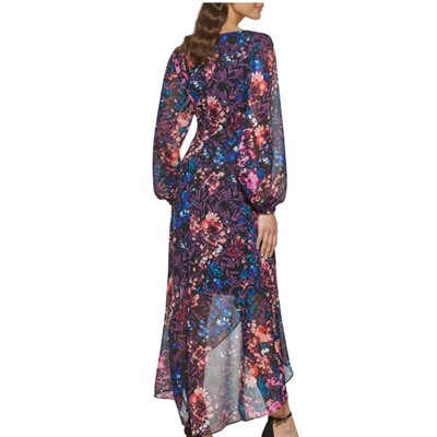 Guess Floral Screenprint High-Low Dress