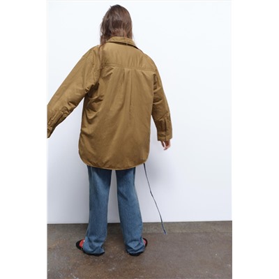 WATER-REPELLENT QUILTED NYLON OVERSHIRT