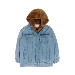 Chaqueta oversize vaquera Celeste