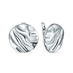 Серьги из серебра родированные С-7563р