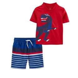 Toddler 2-Piece Rashguard & Swim Trunk Set