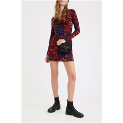 Vestido corto slim flores