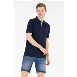Erkek Koyu Lacivert Basic Polo Yaka Tişört