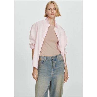 Jeans wideleg loose tiro bajo