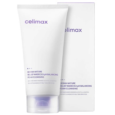 [CELIMAX] Derma Nature  Relief Madecica pH Balancing Foam Cleansing Пенка для умывания ДЕЛИКАТНАЯ, 150 мл