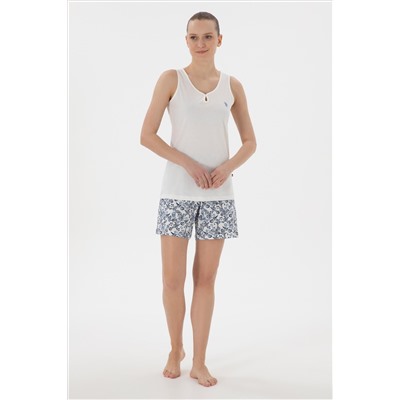 Kadın Ekru Pijama Takımı
