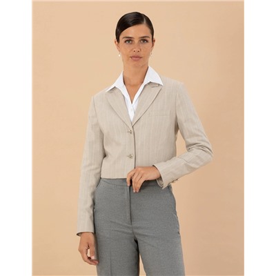Bej Crop Top Ceket