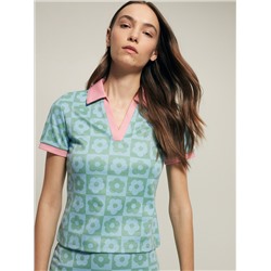 T-Shirt im Slim-Fit mit Kragen