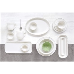 Пара чайная, 1 перс, 2 пр, 250 мл, фарфор P, белая, Бусины, Tiffany White, 60355