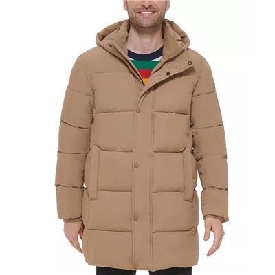 CALVIN KLEIN Men's Long Stretch Quilted Puffer Jacket