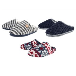 ESMARA® Hausschuhe Damen, mit Strick-Obermaterial