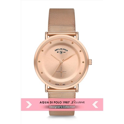 Aqua Di Polo 1987 Kadın Rose Gold Hasır Kol Saati Apl2c8894h03 APL2C8894H03