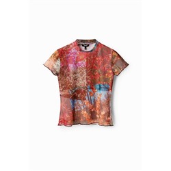 Camiseta estampada tul