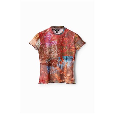 Camiseta estampada tul
