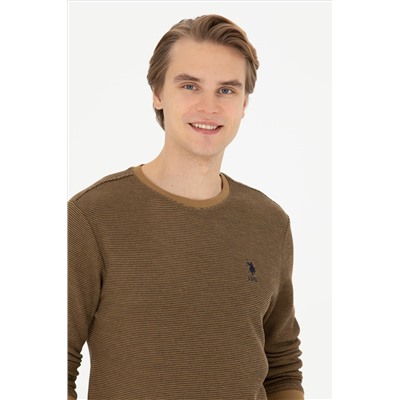 Erkek Açık Haki Sweatshirt