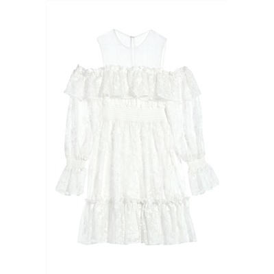 Vestido recto Blanco