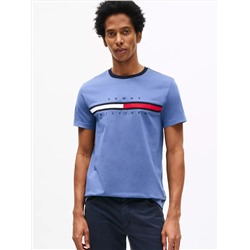 Embroidered Flag Logo T-Shirt