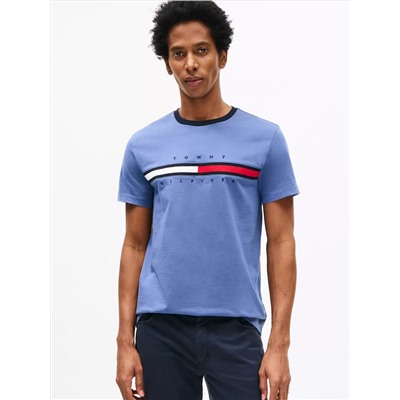 Embroidered Flag Logo T-Shirt