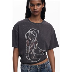 Camiseta botas Cowboy