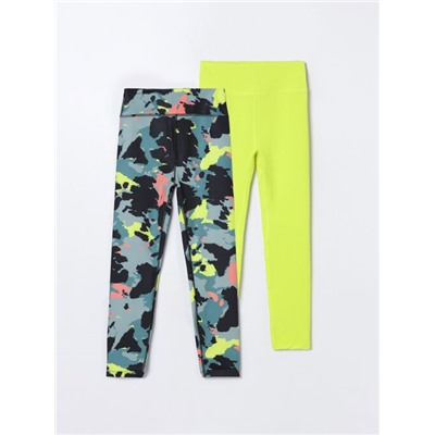 PACK OF 2 PAIRS OF SPORTS LEGGINGS.