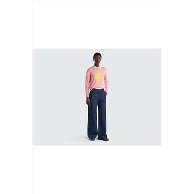 United Colors of Benetton Kadın Mix Meyve Desenli Koton Kazak 123P1594E105H-911