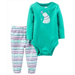 2-Piece Bodysuit & Pant Set