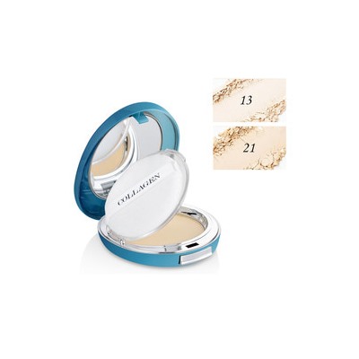 Collagen Two Way Cake SPF25 PA++ (Including Refill) #21, Увлажняющая компактная пудра с коллагеном