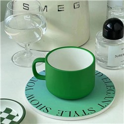 Инстаграммные цветные кружки с подставками ☕️